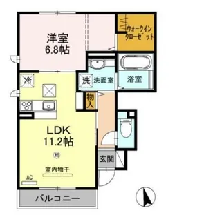 フォー スクエア【1階】の間取り