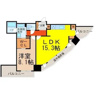 一条タワー金山【3階】の間取り