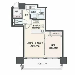 プレミストタワーズ札幌苗穂BRIGHT GATE【5階】の間取り
