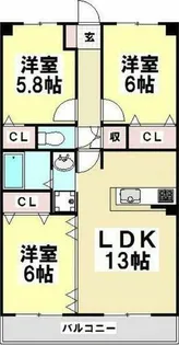 グランコート横川【202号室】の間取り