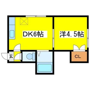 ドエルてん新道東37【101号室】の間取り