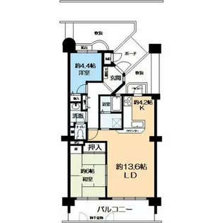 メゾンビューハーバーランド【11階】の間取り