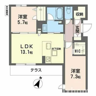 シャーメゾン ラヴィ【2階】の間取り