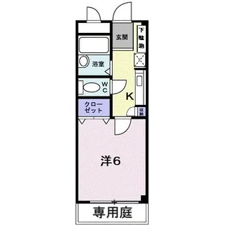 アージュ ド アヤハ【1階】の間取り