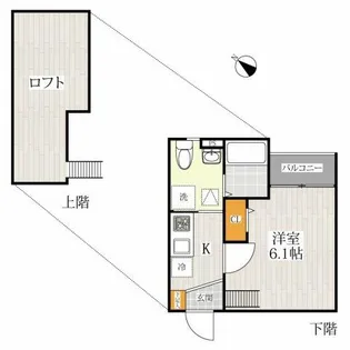 キャトルセゾン【202号室】の間取り