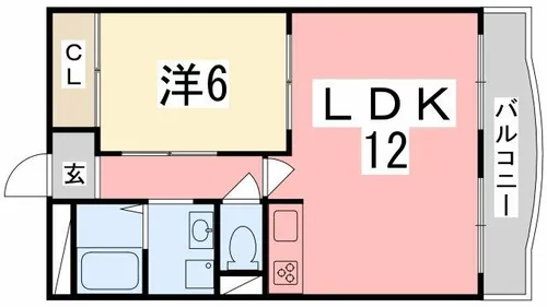 ダイヤマンション【4-C号室】の間取り