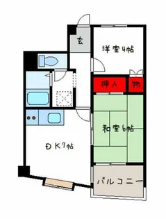 レジデンスタカラ【1階】の間取り