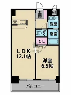 アイヴェール平尾【9階】の間取り