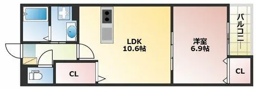 アート星田駅前【1階】の間取り