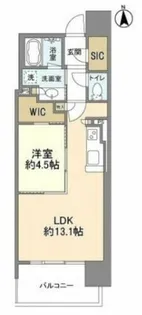 OPUS RESIDENCE SHINSAIBASHI SOUTH【7階】の間取り