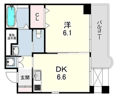 チェリービュウ芦屋川【5階】の間取り