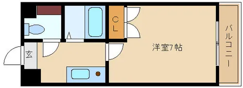 ウィット南塚口【2階】の間取り
