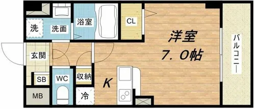 シトラセイトマンション【2階】の間取り