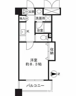 エスト茨木【4階】の間取り