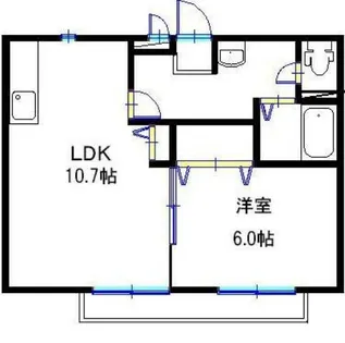 プランドール【1階】の間取り