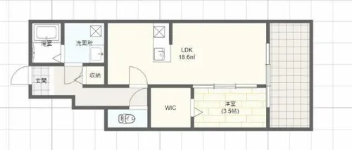 サンスーシ【1階】の間取り