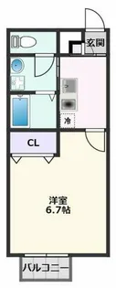 アンプルールmille【2階】の間取り