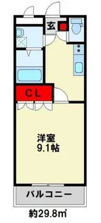 プランドール・ソフィア【201号室】の間取り