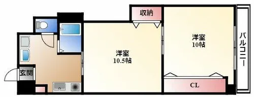 プレステージ名古屋【9階】の間取り
