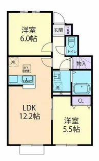 フォーゲル【103号室】の間取り