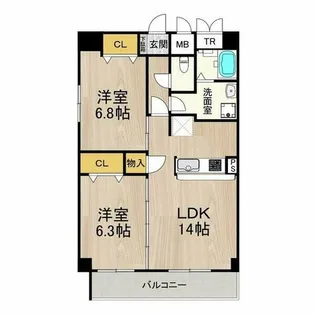 インプルーブ葵【9階】の間取り