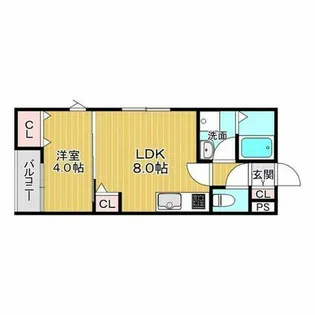 兵庫県尼崎市浜3丁目【アパート】の間取り