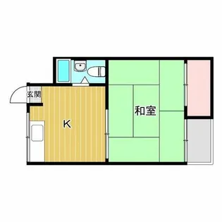 第1北野ビル【2階】の間取り
