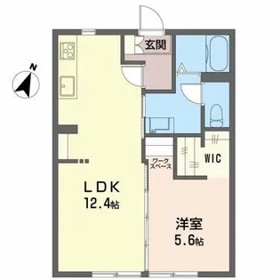 グランド・ソレーユA【1階】の間取り