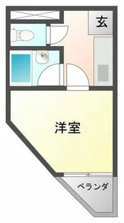 リッツ舞子坂【4階】の間取り