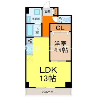 グレーシア名駅南【3階】の間取り