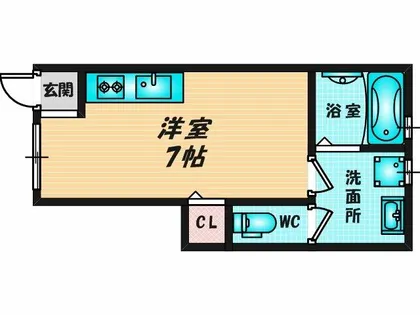 プリッ2三ノ瀬【1階】の間取り