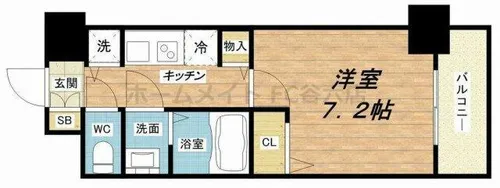 エステムコート南堀江IIICHURA【5階】の間取り
