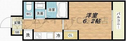エスリード京橋【9階】の間取り