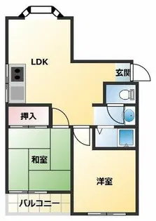 パークサンハイツ【3階】の間取り