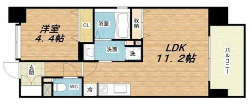 GLUCKMAISON/S-EBIE XI【9階】の間取り