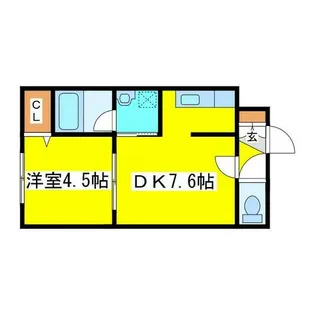 メビウス【405号室】の間取り