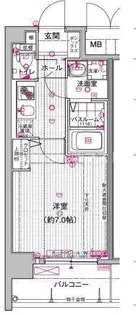 アドバンス大阪ベイストリート【5階】の間取り