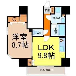 Gramercy Shiromi-dori【3階】の間取り
