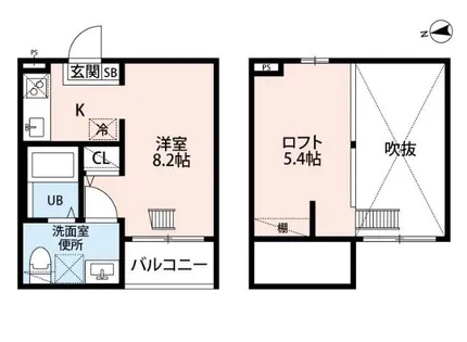 パークアベニュー露橋【2階】の間取り