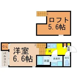 Globe amaranth庄内通【1階】の間取り