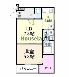 ラフィーネ石本Ⅱ【2階】の間取り