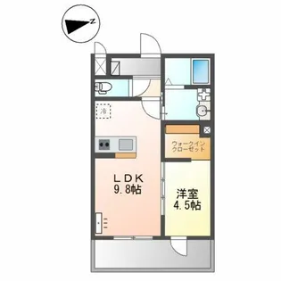 エクセルメゾン【202号室】の間取り