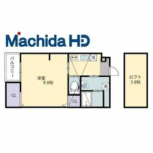 エヌエムキャラントサンクノース【4階】の間取り