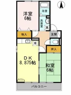 サンライズしば【201号室】の間取り