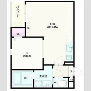 Jack urasato1【3階】の間取り