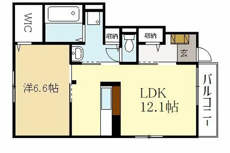 Park side ケヤキ【1階】の間取り