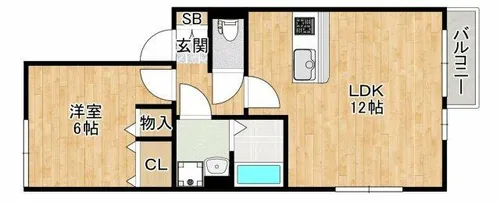 ストーク小野原【1階】の間取り