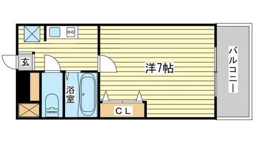 ジュネス伊伝居Ⅱ【306号室】の間取り