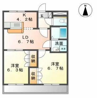 シンフォニー【1階】の間取り