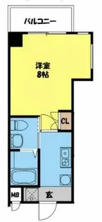 サザン長柄【8階】の間取り